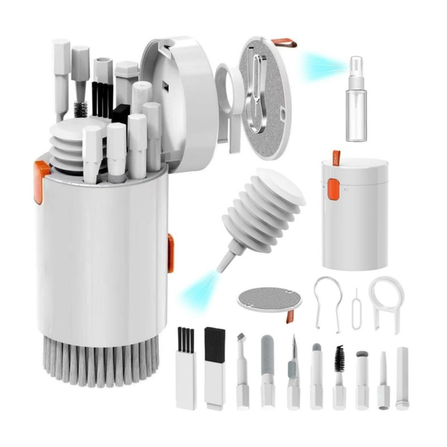 20 in 1 Keyboard Cleaning for Phones Earbuds Laptops Cameras Electronics Portable Multifunctional Cleaning Tools