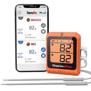 <span class=keywords><strong>Para</strong></span> ThermoPro TP920 150m Termómetro de carne digital recargable <span class=keywords><strong>para</strong></span> cocinar Material inalámbrico y plástico - Product Image 1