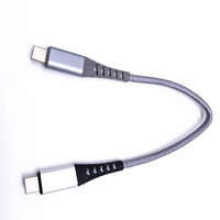 Cable de Carga Rápida PD de 100W, Cable Tipo-C con Trenzado de Nailon para Sincronización de Datos, para Teléfono Móvil, Computadora/Impresora, Android, Cobre Puro, CE