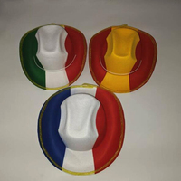 Cappello da Cowboy Personalizzato con Luci LED per Tifosi di Calcio, Copricapo Promozionale per Festival e Eventi