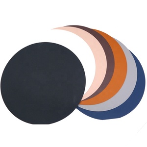 Tabletex Unique Design Round Shaped Faux Leather <strong>Placemat</strong> and Coaster <strong>for</strong> <strong>Table</strong> Leather <strong>Table</strong> Mat Cup Coaster Set of 6 - Product Image 1