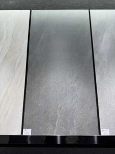Carreaux de sol en céramique brillants doux 60x120 600x1200 Salle de bain Noir <span class=keywords><strong>Gris</strong></span> foncé Carreaux vitrifiés Résistants à l'usure Antidérapants Résistants aux acides - Product Image 1
