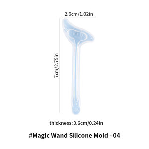 XONCHOUT Khuôn Silicon Đũa Thần Tự Làm Khuôn Nhựa Epoxy 4 Họa Tiết Thủ Công Đa Dạng <span class=keywords><strong>Sakura</strong></span> Sailor Moon Star - Product Image 3