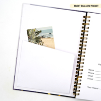 2026 planificateur Journal mise en page hebdomadaire bande élastique reliure en spirale conception personnalisée personnalisée journaux LOGO personnalisés