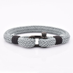 Bracciali avvolgenti alla moda trattato braccialetto intrecciato personalizzato gioielli in acciaio inossidabile - Product Image 6
