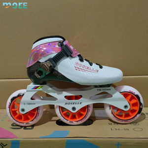 SeeMore Patins à <span class=keywords><strong>Roues</strong></span> Alignées Professionnels Adulte Homme <span class=keywords><strong>Femme</strong></span> Set Complet Fibre de Carbone Vitesse Patinage de Vitesse - Product Image 4