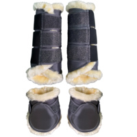 Équipement équestre de haute qualité cheval jambe protecteur bottes d'équitation personnalisé 4 pièces chevaux Tendon Fetlock bottes