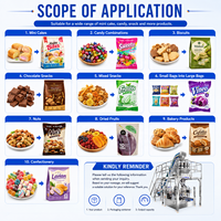 Máquina de envasado de alta precisión para alimentos para perros, biltong, frutas liofilizadas, galletas, dulces y pasteles en bolsas Doypack