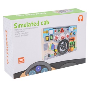 Volante Interattivo di Nuova Generazione per Simulazione di Guida, Giocattolo Educativo Montessori in Legno per Bambini - Product Image 5