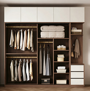 Armoire autoportante avec portes coulissantes et rangement intégral pour les chambres <span class=keywords><strong>sans</strong></span> placards intégrés - Product Image 4