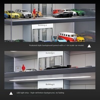 Modèle de garage de stationnement avec ascenseur à l'échelle 1:64, éclairage et cache-poussière en option, personnalisation OEM/ODM pour les commandes en gros et sous marque privée