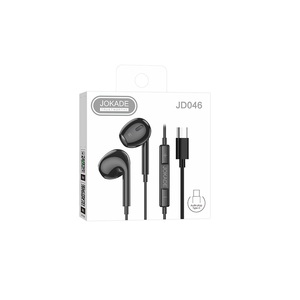 Auriculares Tipo C con Micrófono y Control de Volumen Negro JD046 - Product Image 3