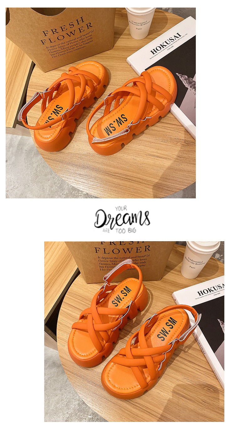 2023 New Sports Casual Sandals Thick Bottoming Outdoor Platform Beach Sandals Female