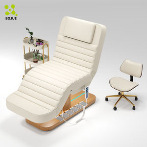 Lujo moderno oro blanco salón muebles 4 Motor eléctrico belleza Facial masaje cama Mesa silla Facial Spa cama de pestañas - Product Image 2