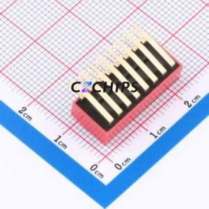 TM-08 DIP Switch Through hole Component (THT) Switch ( Number of Switch Sections: 8 )( Lead Spacing: 2.54mm ) - Product Image 2