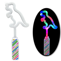 Bâton lumineux LED portable double face, dinosaure, petite baguette lumineuse colorée, jouet tendance en plastique pour enfants
