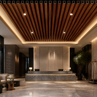 Profilés métalliques décoratifs en aluminium perforé durable pour plafond et décoration murale acoustique