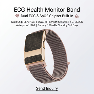 Bracelet connecté intelligent avec contrôle via application Android, suivi <span class=keywords><strong>de</strong></span> la fréquence cardiaque, <span class=keywords><strong>de</strong></span> l'oxygène sanguin, du sommeil, mesure du stress et du HRV, étanchéité IP68, <span class=keywords><strong>en</strong></span> toile - Product Image 1