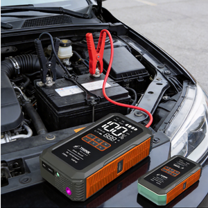 Démarreur <span class=keywords><strong>de</strong></span> <span class=keywords><strong>voiture</strong></span> avec compresseur d'air, 2000A <span class=keywords><strong>de</strong></span> pointe, batterie externe 8000mAh, gonfleur rapide <span class=keywords><strong>de</strong></span> pneus pour véhicules 12V - Product Image 2