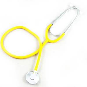 Estetoscopio de un solo cabezal Kt-100a, aleación de aluminio plateado, 19x10x3cm, para uso médico en adultos - Product Image 1