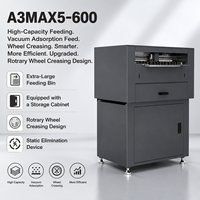 Machine de découpe automatique de feuilles Skycut avec caméra CCD, alimentation par aspiration et rainurage rotatif A3MAX5-600