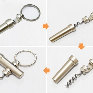 Factory <b>Personalized</b> Customized 2-in-1multifunctional Wine Bottle Opener <b>Keychain</b> Custom logo - Product Image 3