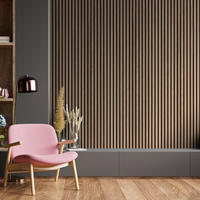 Panneaux acoustiques MDF personnalisés 600*600MM, panneaux muraux acoustiques en chêne naturel, panneaux muraux décoratifs modernes pour hôpitaux, Akupanel