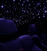 Lumières LED pour toit de voiture, effet ciel étoilé, kit de plafonnier RGBW scintillant, 1000 étoiles, mode clignotant, lumière d'ambiance étoile filante