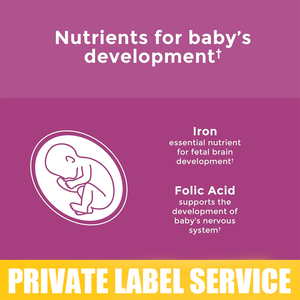 Comprimés multivitaminés prénatals OEM, acide folique, DHA, fer, calcium, <span class=keywords><strong>vitamine</strong></span> D3, certifiés GMP, marque privée, vente en gros, soutien à la grossesse - Product Image 2