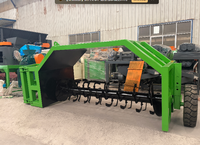 Tracteur haute efficacité tourneur compost remorquable machine de tournage d'andain entraînée par prise de force pourcompostage