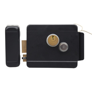 <span class=keywords><strong>Serrure</strong></span> de porte extérieure intelligente à double cylindre de sécurité, en laiton, avec clés, pêne dormant électronique, pour maison connectée - Product Image 4
