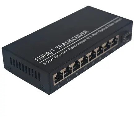 1000M PCB gigabit fiber switch media converter 1 port sfp 8 port RJ45 UTP 1.25G ethernet optical FTTH 1310nm/1550nm PCBA board G