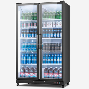 Double Door Full Glass Display Cabinets and Circulating Refrigeration Beverage Display Cabinets for the Catering Industry - Product Image 2
