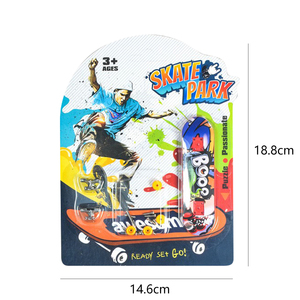 Set de Mini Fingerboard de Aleación, Juguete de Skateboard para Niños, Kit de Parque de Skate, Juguete Antiestrés, Regalo de Cumpleaños, Recuerdo de Fiesta - Product Image 6