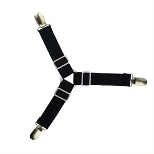 Lot de 4 attaches élastiques triangulaires réglables pour draps de lit et coussins de canapé, sangles d'angle - Product Image 2