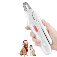 Coupe-ongles pour chiens et chats 2026 Exclusive Agency avec capteur de sécurité rapide, rechargeable par USB, 2 lumières LED, pour animaux de compagnie de grande, moyenne et petite taille