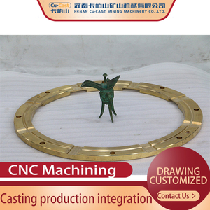 C90700ซีลไฮดรอลิกสำหรับเครื่องทำเหมืองปะเก็นแหวนทองสัมฤทธิ์แผ่นเจาะตะกรันทองแดงชนิดบ็อปโดยกระบวนการหล่อขึ้นรูป - Product Image 3