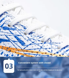 Zapatillas de Fútbol para Adultos de Caña Alta con <span class=keywords><strong>Tacos</strong></span> Sintéticos TF para Césped <span class=keywords><strong>Artificial</strong></span> AG, <span class=keywords><strong>Tacos</strong></span> Largos, para Entrenamiento de Estudiantes, Venta al por Mayor para Hombres - Product Image 4