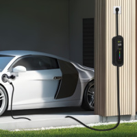 Chargeur EV portable 16A 3,5 kW EVSE avec prise Type 2, connecteur Type 1 GB/T en option, minuterie de démarrage différé, ampérage réglable