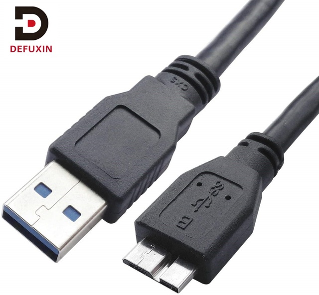 DFX USB 3.0 to Micro B Cable 60cm 5Gbps PVC Shielded Data Sync Cord for Computer & SSD