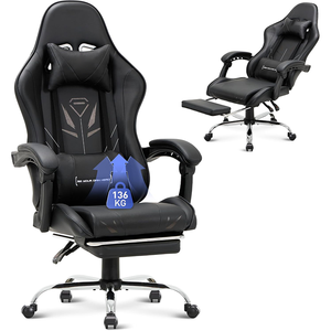 เก้าอี้เกมมิ่งแบบปรับได้ตามหลักสรีรศาสตร์สำหรับคอมพิวเตอร์และสำนักงาน ผลิตตามสั่งขายส่ง OEM พร้อมที่วางแขนแบบเชื่อมต่อ ล้อ PU ปรับได้ 90-135 องศา °   สำหรับเกมเมอร์ทั่วไปที่เล่นที่บ้าน - Product Image 1