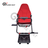 GY080 Siège de Course Sim Pliable Personnalisé, Conçu pour des Sessions Prolongées Sans Fatigue, Cockpit de Jeu de Conduite pour Thrustmaster T500RS T3PA, PXN, MOZA, Xbox 360