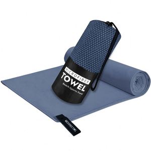 Serviette de sport en microfibre légère, rafraîchissante, douce, à séchage rapide, unie, couleur unie, avec logo personnalisé pour la salle de sport, la gym, l'extérieur - Product Image 3