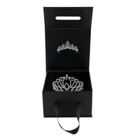 Fabricant de boîtes cadeau impression diadème couronne bijoux boîtes de papier rigides emballage boîtes couronne pour concours