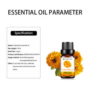 Aceite de Caléndula RTS 100 ml - Prensado en Frío, Aroma Fresco, Aceite Portador 100% Puro <span class=keywords><strong>para</strong></span> Masajes, Cremas y Cuidado de la Piel Sensible - Product Image 3