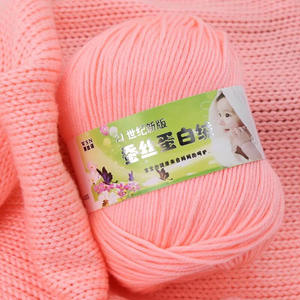 Nouvelle <span class=keywords><strong>carte</strong></span> de couleurs, fil de velours de soie mélangé à la protéine du XXIe siècle, fil pour bébé tricoté à la main, doux, respirant, coton de lait, vente en gros - Product Image 3