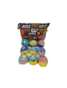 Pallone da basket T-B03S taglia 3 in PVC resistente, confezione da 9 in scatola, per allenamento e gioco per bambini - Product Image 1