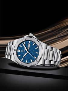 Montre sport pour homme en acier inoxydable - Boîtier en alliage - Cadran à aiguilles lumineuses - Montre à quartz tendance et élégante pour les affaires - Product Image 1