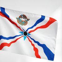 Drapeau de la République Dominicaine imprimé numériquement avec logo personnalisé, 3x5 pieds, bannière extérieure en polyester, prêt à être expédié