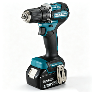 Kit combiné d'outils électriques sans fil <span class=keywords><strong>Makita</strong></span> pour travaux industriels : perceuse, ponceuse, clé à cliquet avec batteries et chargeur pour la construction - Product Image 2